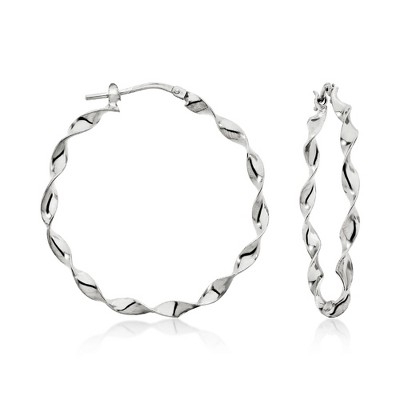 Ross-Simons Italian Sterling Silver Twisted Hoop Earrings