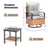 EROMMY 3-Piece Bistro Set,Outdoor PE Rattan Rocking Chairs with Cushions and Coffee Table,Patio Rocker Chair Set for Porch and Backyard - 4 of 4