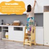 Toddler Standing Tower Adjustable Height - Super Stable Kids Kitchen Stool Helper - 3 Levels Adjustable Wooden Toddler Kitchen Stool - 4 of 4