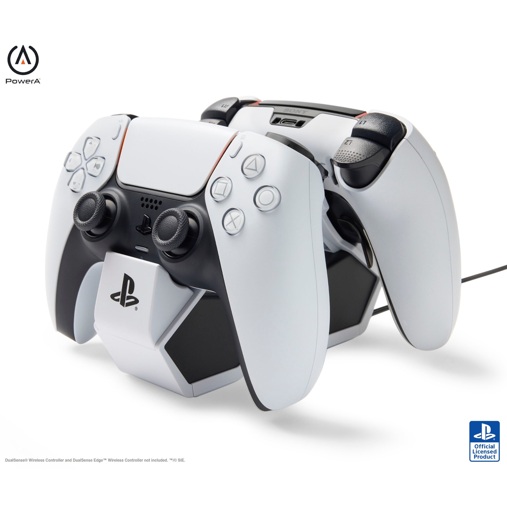 PowerA Twin Charging Station for PlayStation 5 DualSense Controller: USB Wall Charger
