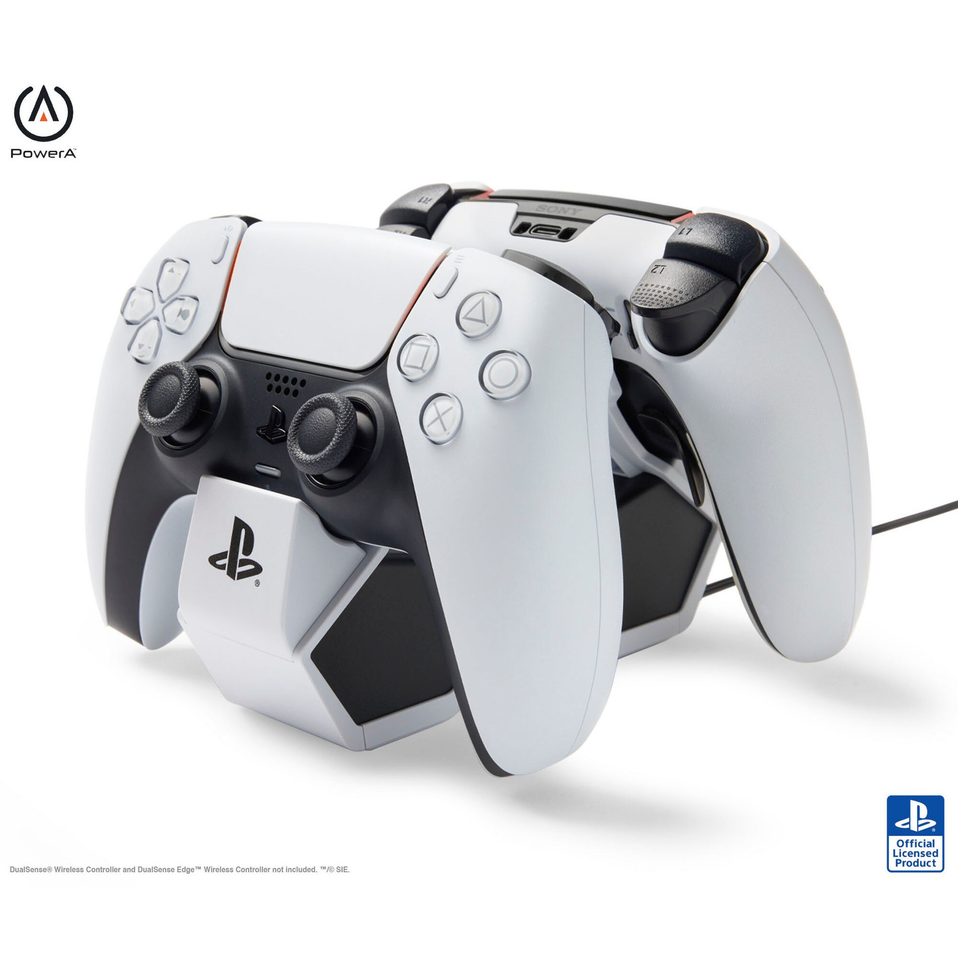 PowerA Twin Charging Station for PlayStation 5 DualSense Controller: USB Wall Charger