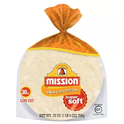 Mission gluten Free White Corn Tortillas - 25oz/30ct