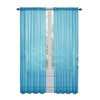 Kate Aurora Basic 2 Pack Sheer Voile Home Window Curtains - 2 of 2