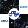 Unique Bargains Air Conditioner AC Radio Switch Decor Knob Cover for Dodge for Ram 1500 2018 2019 2020 5 Pcs - 3 of 4