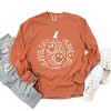 Simply Sage Market S.W.Smiley Pumpkin Outline Garment Dyed Long Sleeve - 3 of 4