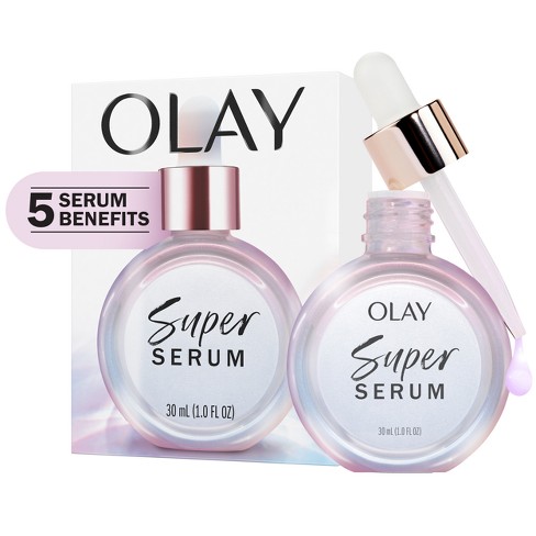 Olay Super Serum 5-in-1 Anti-Aging Smoothing Face Serum, All Skin