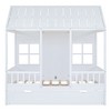 Full Size Wood House Bed with Twin Size Trundle - 4 of 4