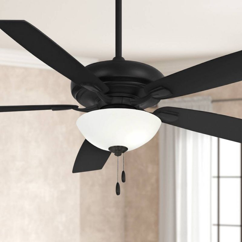 60" Minka Aire Watt II Coal Black LED Indoor Pull Chain Ceiling Fan, 2 of 5