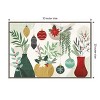 Amanti Art Deco Holiday Vases I by Veronique Charron Canvas Wall Art Print Framed 33-in. x 23-in. - 4 of 4