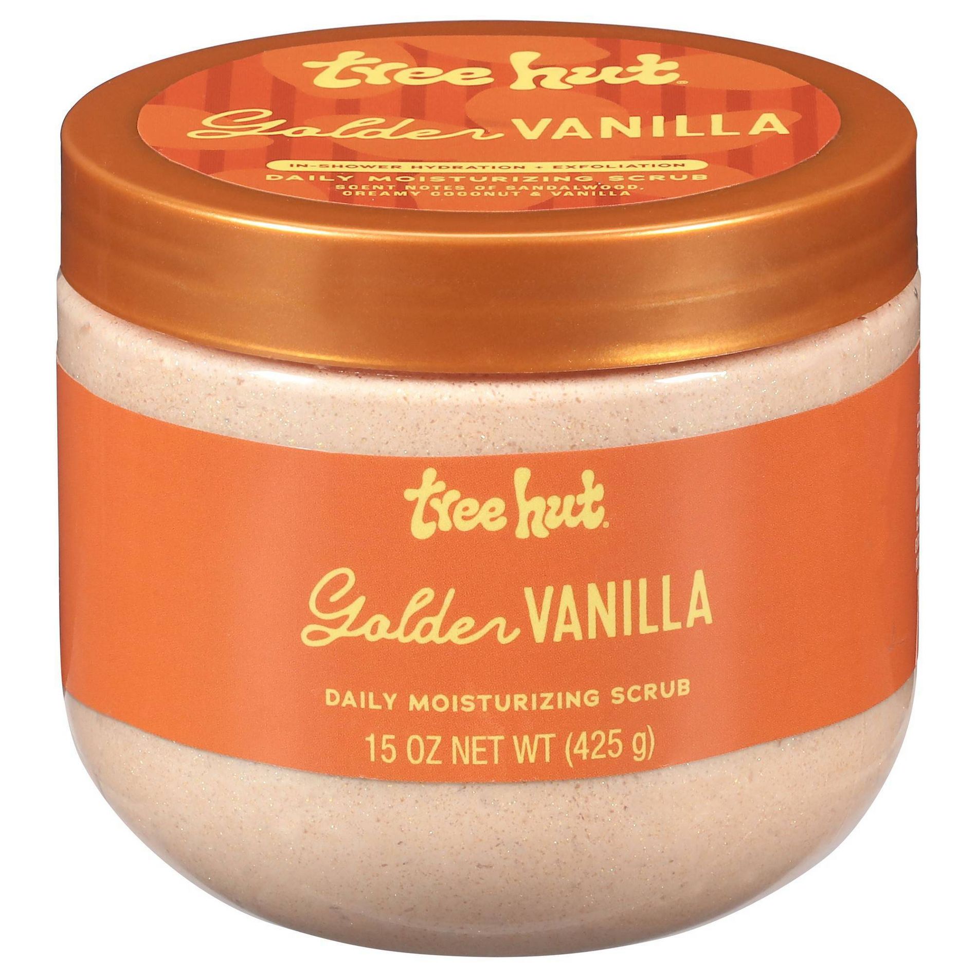 Tree Hut Moisturizing Body Scrub - Golden Vanilla - 15oz