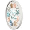 Creative Products We Wish You a Beachy Christmas 20 x 20 Round White Framed Print - 2 of 4