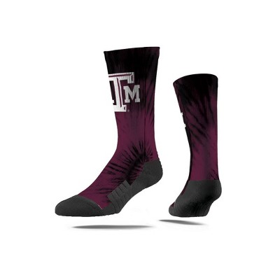 NCAA Texas A&M Aggies Tie-Dye Adult Crew Socks - M/L