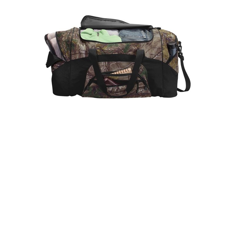 Port Authority Camouflage Colorblock Sport Duffel - Realtree Xtra/Black, 1 of 7