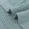 Unique Bargains Hotel Spa Bathroom Highly Absorbent Lightweight Striped Cotton Washcloths 12 Packs - 4 of 4