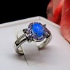 Cheyna Statement Ring Blue Fire Opal Purple CZ Ginger Lyne Collection - 4 of 4