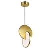 CWI Lighting Tranche LED Mini Pendant With Brushed Brass Finish - 3 of 4