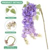 Unique Bargains Silk Durable UV-resistant Artificial Plant 3 Pcs - 2 of 4