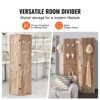 VEVOR Wood Room Divider, 4 Panel Wood Folding Privacy Screen, 66.9 Inches Tall Indoor Carved Partition Divider, Portable Decoration Screen - 3 of 4