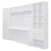 TiramisuBest Queen Size Murphy Bed Wall Bed with Closet , Drawers and Shelves - 4 of 4