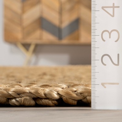 Handmade Natural Jute Rectangular 8' x 10' Area Rug