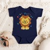 The Juniper Shop Mini Smiley Lion Paws Baby Short Sleeve Bodysuit - 3 of 4