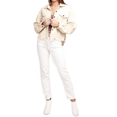 Women's Oversized Ribbed Shacket - POL