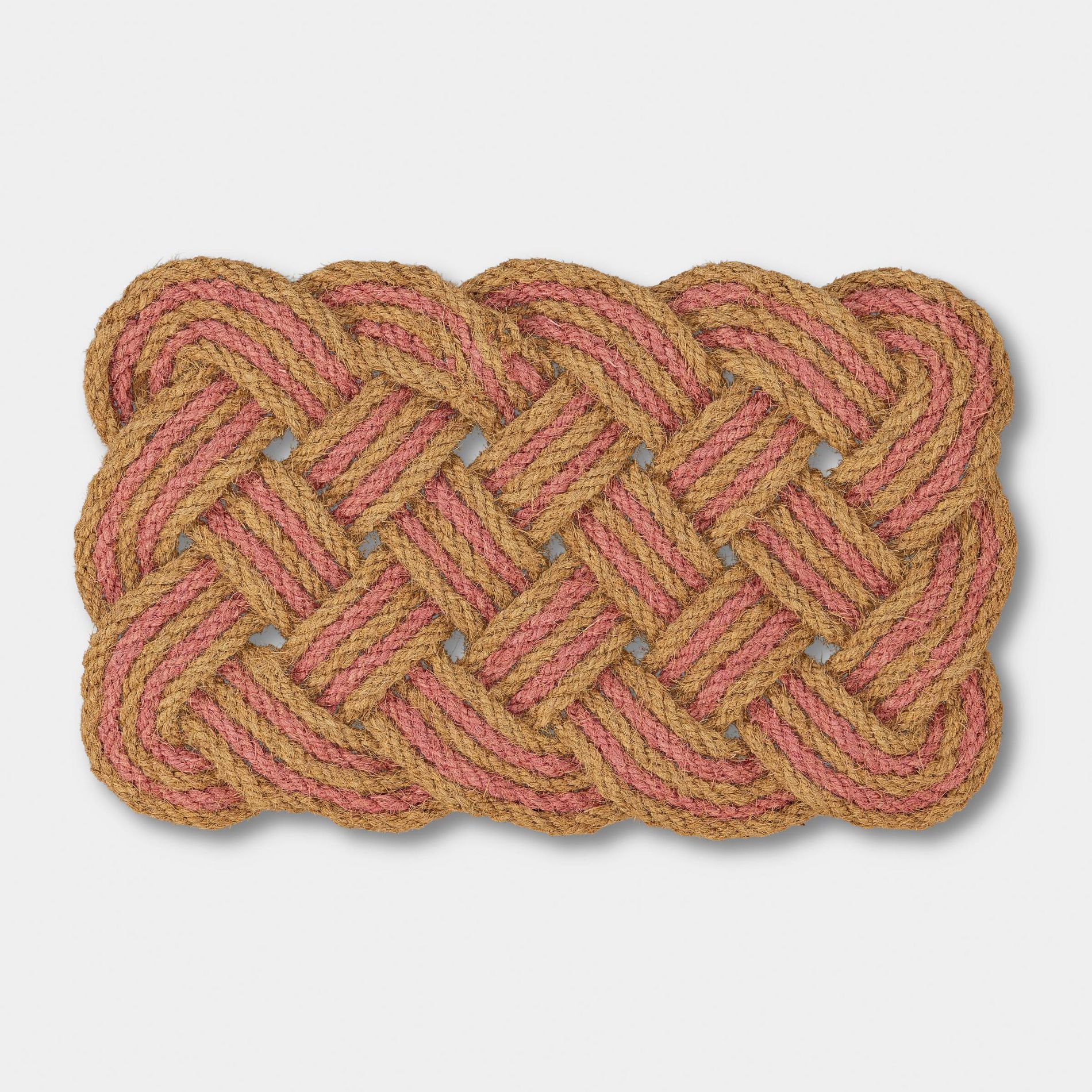 18"x30" Lovers Knot Coir Dorm Doormat Pink - Threshold™