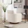 CAVINAS 360 Degree Accent Swivel Chair with Soft Adjustable Backrest Comfy Chair Lounge Chair for Living Room - 3 of 4