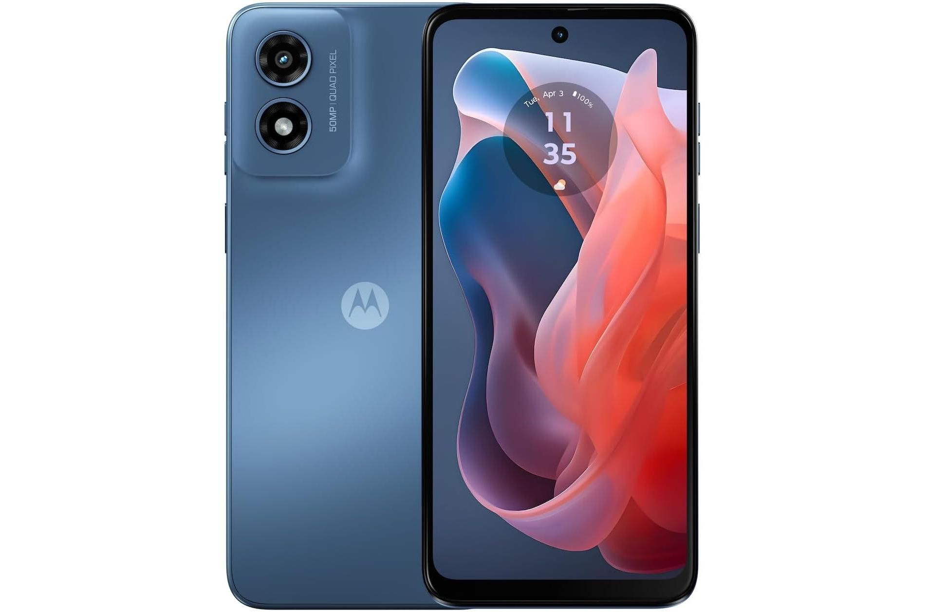 Motorola Moto G Play | 2024 | Unlocked | Made for US 4/64GB | 50MP Camera -Sapphire Blue