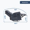 GlasFlength Massage Chairs Real Home Massage Chair Human Touch Massage Chairs Full Body Relax for Living Room, Blue, 30.6"*37.5"*41.6" - 4 of 4