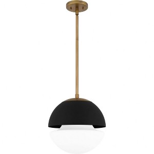 Quoizel Lighting 1 - Light Pendant in  Weathered Brass - 1 of 1