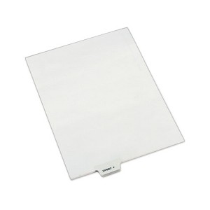 Avery Avery-Style Preprinted Legal Bottom Tab Dividers, 26-Tab, Exhibit V, 11 x 8.5, White, 25/Pack - 1 of 4