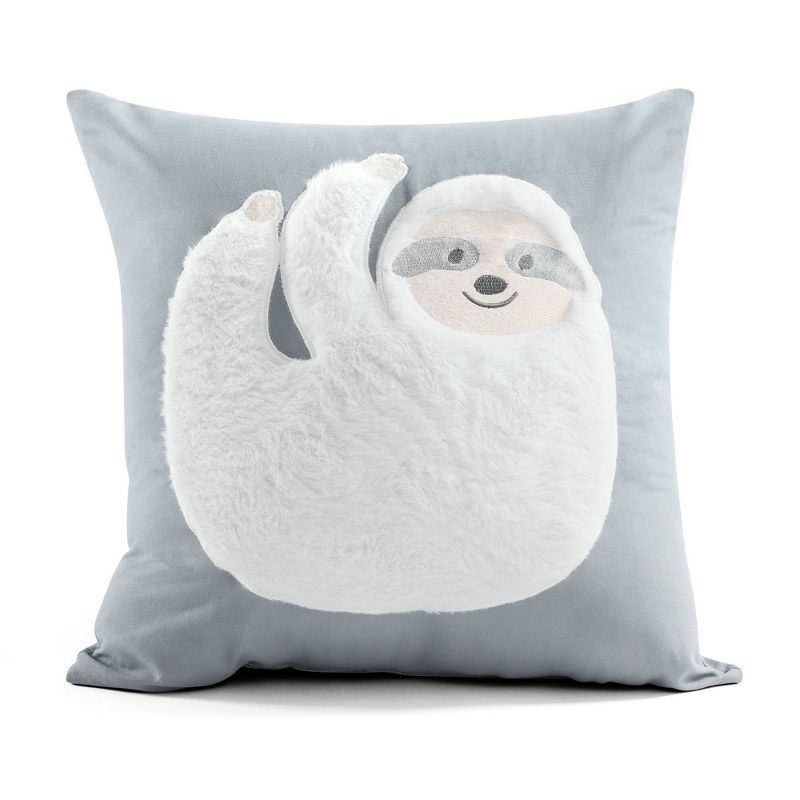 Hygge Sloth Bedding Set with Sloth Throw Pillow - Lush Décor, 5 of 12