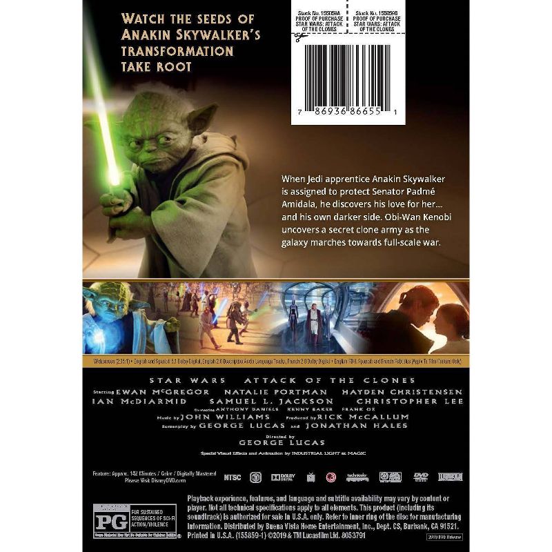 Star Wars: Attack of the Clones, 2 of 3