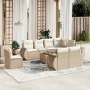 vidaXL Garden Sofa Set Beige PE rattan Large Modular Garden Sofa Set - 2 of 4