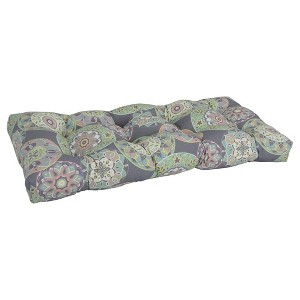 Blazing Needles, 42-inch by 19-inch Polyester Outdoor Tufted Loveseat Cushion - 1 of 2