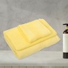 Unique Bargains Soft Absorbent Cotton Bath Towel for Bathroom kitchen Shower Towel Classic Design 3 Pcs - 2 of 4