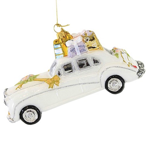 Huras 3.25" Limo Of Love  Dated 2022 Ornament Wedding Bride Groom  -  Tree Ornaments - image 1 of 3