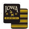 NCAA Iowa Hawkeyes Varsity Plaque Double Sided Royal Plush Blanket: Sports Team Logo - 3 of 3