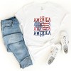 Simply Sage Market America Wave Stacked Coquette Short Sleeve Tee - 3 of 4
