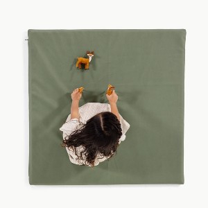 Gathre Padded Baby Playmat - Dark Olive Green - 1 of 3