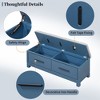 NicBex Modern Shoe Ottoman Bench with Hidden Storage and Removable Washable Cushion, Multi-Functional Hallway Organizer for Living Room - 3 of 4