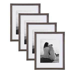 DesignOvation Gallery 11x14 matted to 8x10 Wood Picture Frame, Set of 4 - 1 of 4