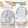 KTMBDW Metal Dining Chairs Set of 6, Modern Luxury PU Material High Resilience Dining Chairs, Farmhouse Dining Room Chair with Metal Leg - 2 of 4