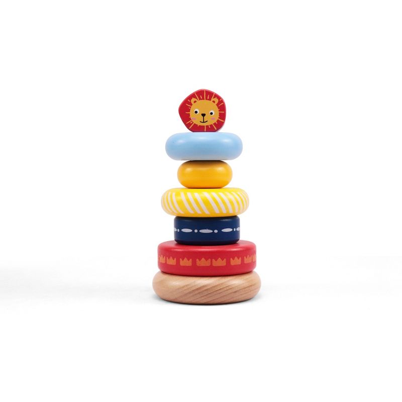 Leo & Friends Leo Stacking Toddler Ring Tower, 2 of 8