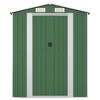 vidaXL Spacious Garden Shed, Durable Galvanized Steel with Double Sliding Doors - Weather-Resistant Outdoor Storage Solution for Tools and Equipment - 4 of 4