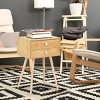 Tangkula Side End Table Nightstand 2 Drawers Bedroom Room Furniture - 4 of 4