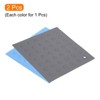 Unique Bargains Silicone Heat Resistant Non-slip Flexible Trivet Mat Light Blue, Deep Gray 2 Pcs - 3 of 3