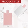 Unique Bargains PU Leather Stainless Steel Travel Compact Mini Makeup Mirror - 2 of 4