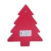 Transpac MDF LED Tree Decorative Object Red Wood Tabletop Christmas Tree Sculpture Battery Operated Prelit Indoor Holiday Decor - 3 of 3